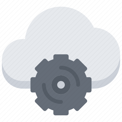 Cloud, gear, optimization, repository, settings, storage, technology icon - Download on Iconfinder