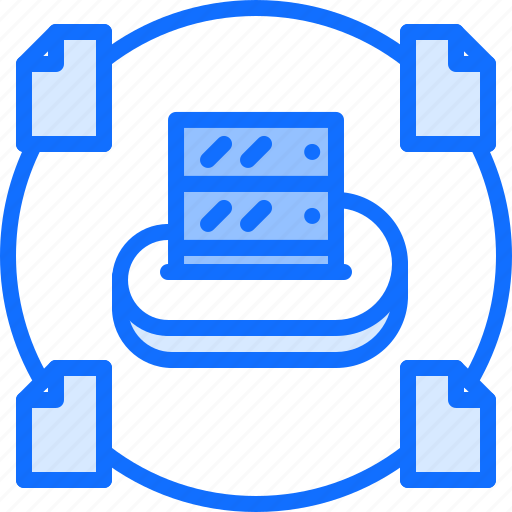 Cloud, file, repository, server, storage, technology icon - Download on Iconfinder