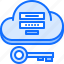 cloud, key, login, password, repository, storage, technology 