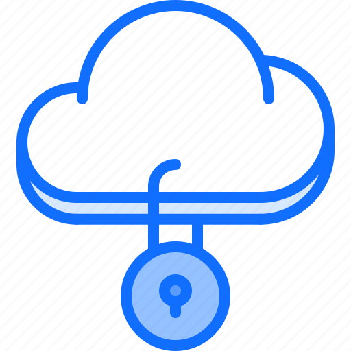 Cloud, key, lock, password, repository, storage, technology icon - Download on Iconfinder