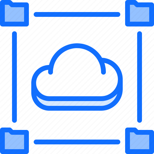 Cloud, folder, network, repository, storage, technology icon - Download on Iconfinder