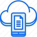 cloud, file, phone, repository, storage, technology, upload