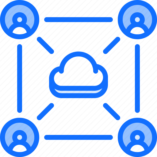 Cloud, network, repository, sharing, storage, technology, user icon - Download on Iconfinder