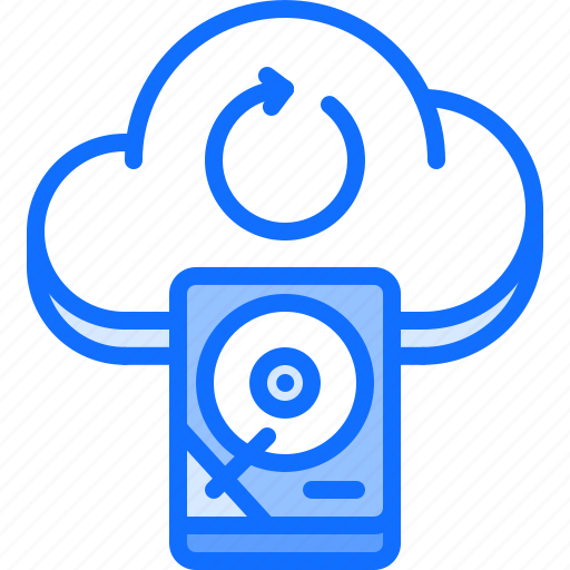 Backup, cloud, drive, hard, repository, storage, technology icon - Download on Iconfinder