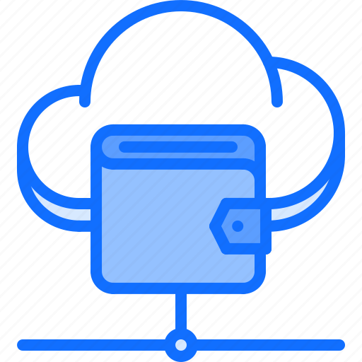Cloud, cryptocurrency, money, purse, repository, storage, technology icon - Download on Iconfinder
