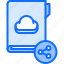 cloud, file, folder, repository, sharing, storage, technology 