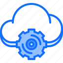 cloud, gear, optimization, repository, settings, storage, technology