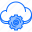 cloud, gear, optimization, repository, settings, storage, technology 