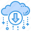cloud, database, download, server, storage, technology 