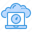 cloud, database, laptop, server, storage, technology 