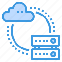 cloud, database, server, storage, technology, transfer