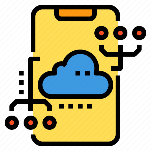 Cloud, connection, database, server, smartphone, storage, technology icon - Download on Iconfinder