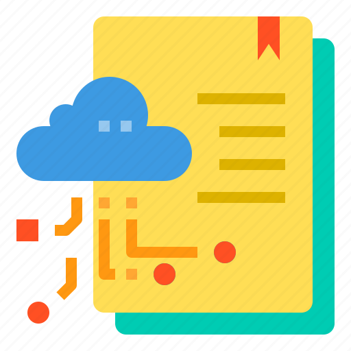 Cloud, database, doccument, file, server, storage, technology icon - Download on Iconfinder