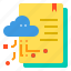 cloud, database, doccument, file, server, storage, technology 