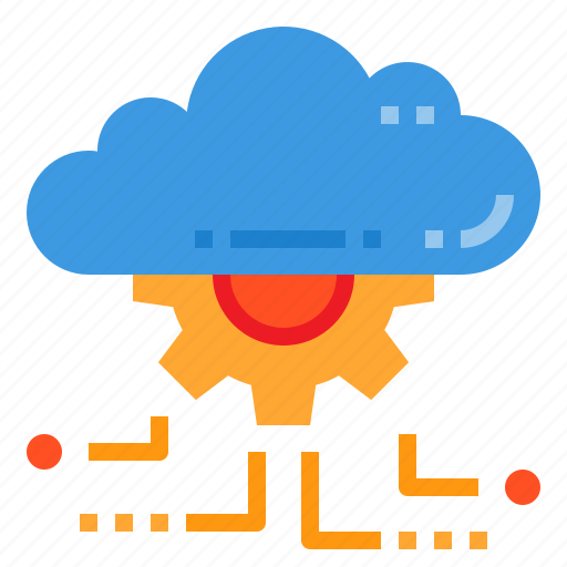 Cloud, database, gear, server, setting, storage, technology icon - Download on Iconfinder