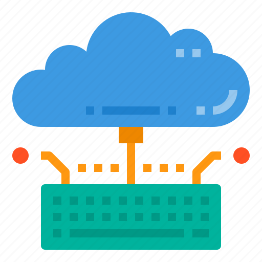 Cloud, database, keyboard, server, storage, technology icon - Download on Iconfinder