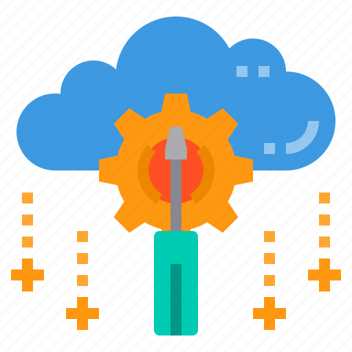 Cloud, database, maintainance, server, storage, technology icon - Download on Iconfinder