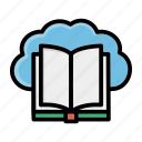 book, cloud, e, education, readding