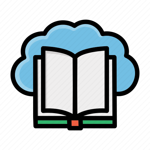 Book, cloud, e, education, readding icon - Download on Iconfinder