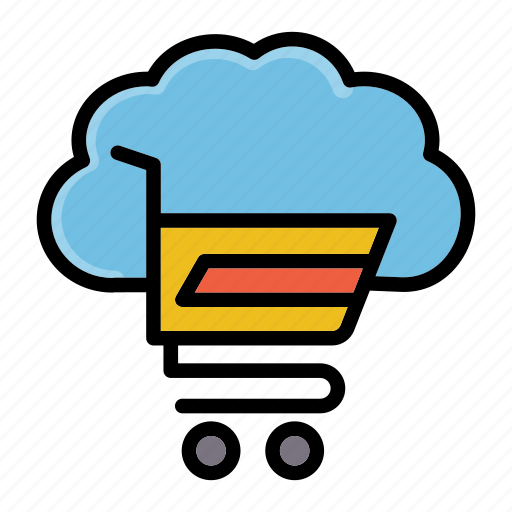 Cart, cloud, shopping, trolley icon - Download on Iconfinder