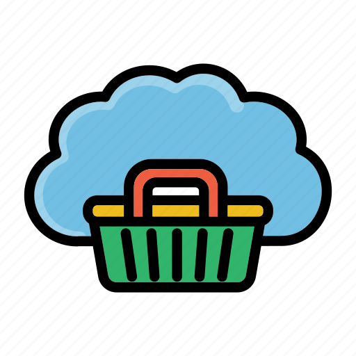 Cart, carts, cloud, shopping, trolley icon - Download on Iconfinder