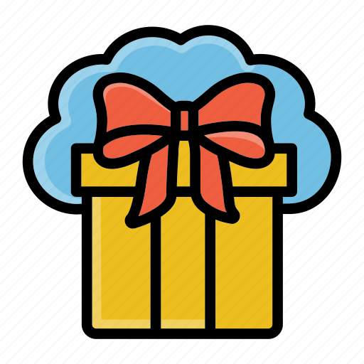 Cloud, gift, storage, technology icon - Download on Iconfinder