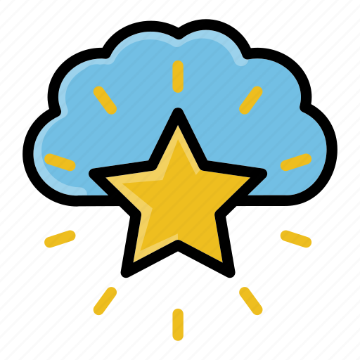Cloud, coud, favorite, rating, star icon - Download on Iconfinder