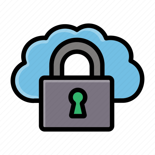 Cloud, database, lock, protection, secure icon - Download on Iconfinder