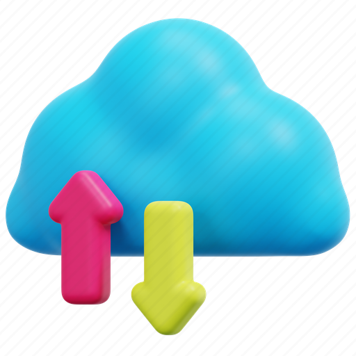 Cloud, computing, data, network, technology, ui, 3d icon - Download on Iconfinder