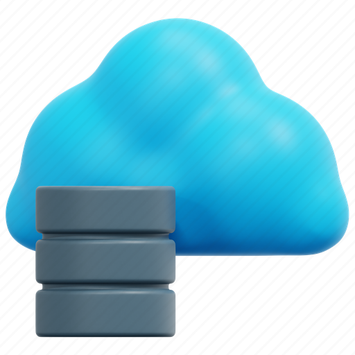 Cloud, database, technology, computing, data, ui, 3d icon - Download on Iconfinder
