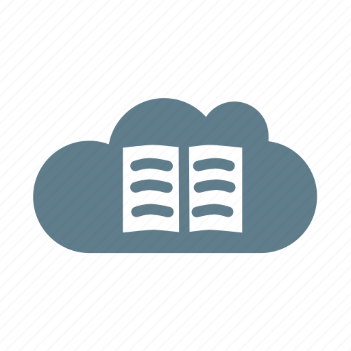 Book, cloud, cloud data, cloud service, cloud storage, library icon - Download on Iconfinder