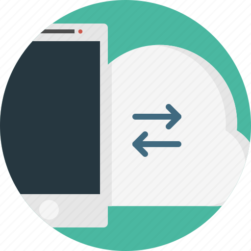 Arrows, cloud, device, sync, tablet icon - Download on Iconfinder