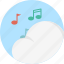 cloud, music, notes 