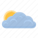 sunny, clouds, weather