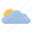 sunny, clouds, weather 