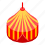 border, cartoon, circus, frame, isometric, party, tent 