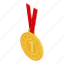 cartoon, gold, isometric, medal, sport, trophy, victory 