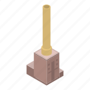 architecture, building, cartoon, factory, high, isometric, pipe