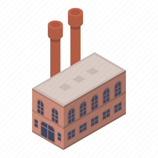 Building, cartoon, factory, industrial, isometric, shoe, window icon - Download on Iconfinder