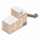 architecture, building, cartoon, factory, industrial, isometric, production