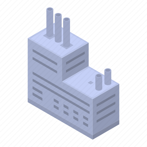 Architecture, building, cartoon, factory, isometric, modern, warehouse icon - Download on Iconfinder