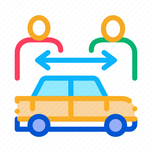 Business, buyers, car, per, share, sharing, two icon - Download on Iconfinder