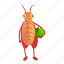 animal, bug, cockroach, green, school 