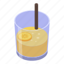 cartoon, cocktail, isometric, juice, orange, party, water