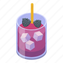 beach, berry, cartoon, cocktail, isometric, party, water