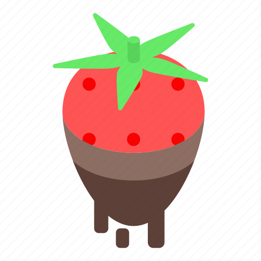 Cartoon, chocolate, floral, isometric, love, strawberry, wedding icon - Download on Iconfinder