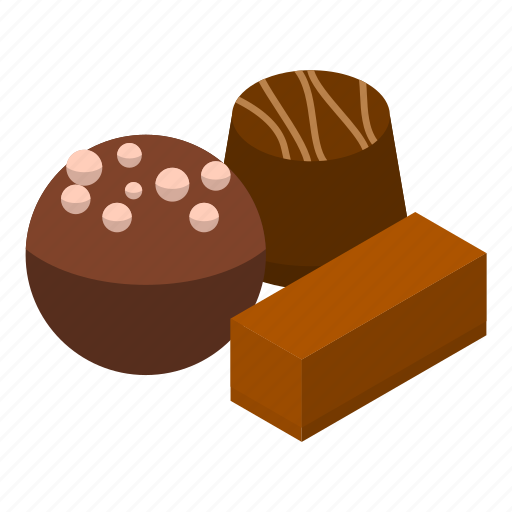 Cartoon, choco, cocoa, food, fruit, isometric, silhouette icon - Download on Iconfinder