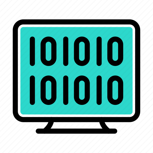 Binary, programming, screen, development, computer icon - Download on Iconfinder