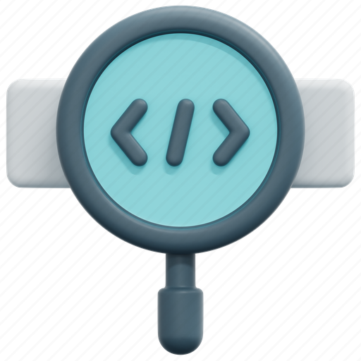 Search, searching, code, coding, program, programming, magnifying icon - Download on Iconfinder
