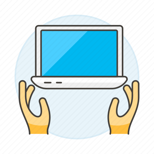 Coding, software, scripting, programming, hand, laptop, development icon - Download on Iconfinder